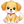 Cute kawaii dog illustration
