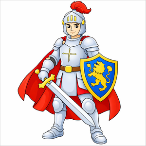How to draw a knight step by step for kids, easy medieval character drawing tutorial, simple armor sketch guide for beginners