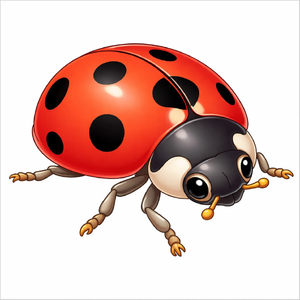 How to draw a ladybug step by step for kids, easy cute ladybug drawing tutorial, simple insect sketch guide for beginners