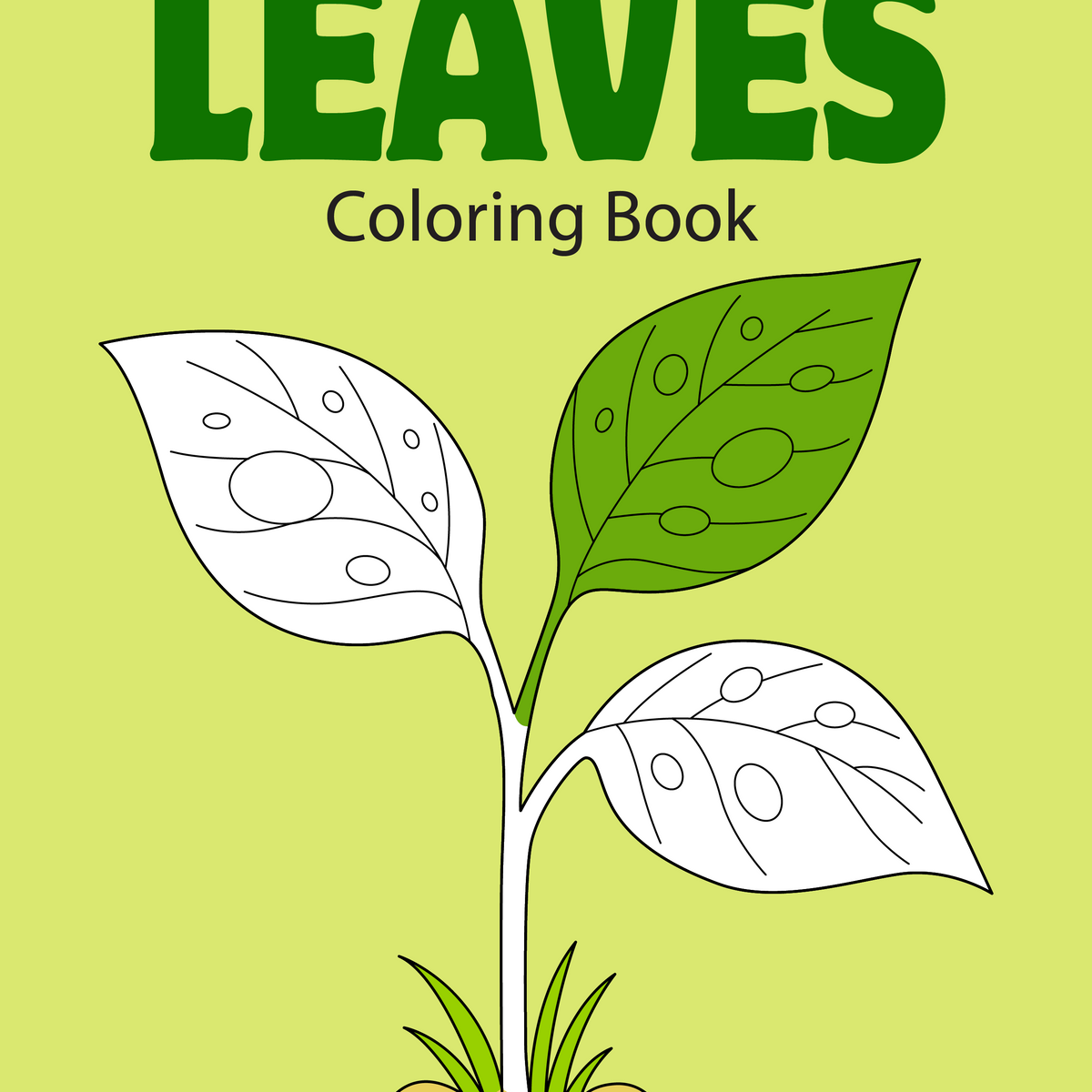 Leaf Color Book Leaves Coloring Book