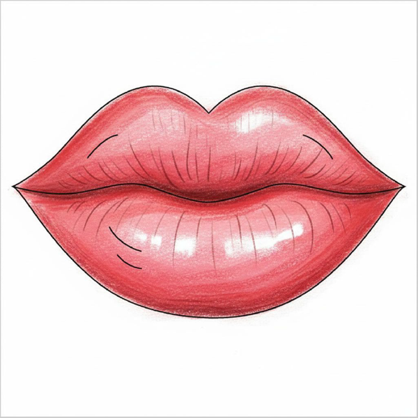 How to Draw Lips – Easy Step-by-Step Face Drawing for Kids