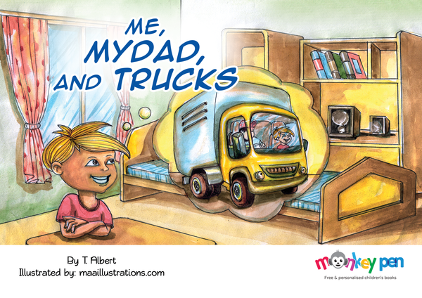 Me, My Dad, And Trucks - Free Children's Story book Coverpage