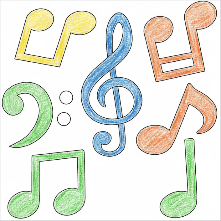 Note Drawing Easy How to Draw Music Notes β Step-by-Step Music Drawing for Kids