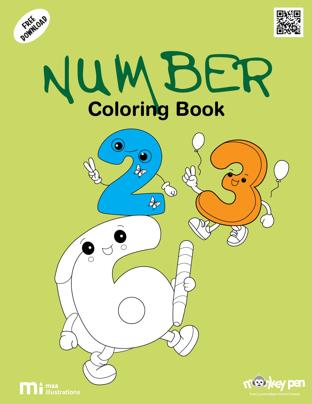 Free Numbers Coloring Pages – Printable Fun for Kids