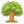 Cute oak tree illustration for children