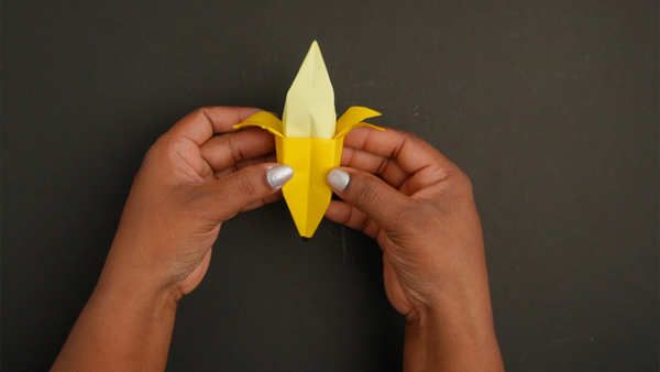 How to Make Origami Paper Banana