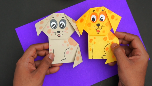 Origami Paper Dog Craft Thumb
