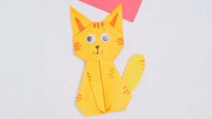 Origami Paper Easy Cat Craft Thumb