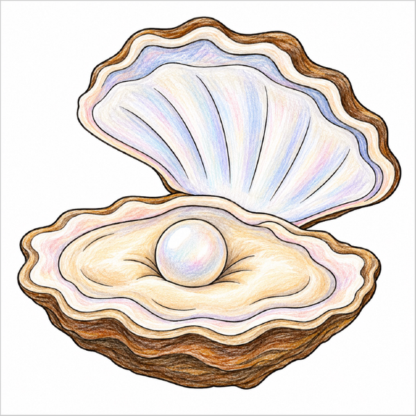 How to Draw an Oyster – Step-by-Step Sea Life Drawing for Kids