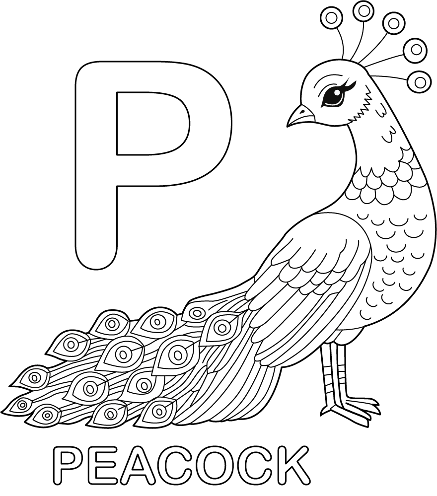 Letter P Color Alphabet P Coloring Page – Free Kids Activity Printable