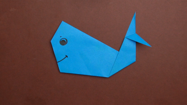 Paper Blue Whale Craft Thumb