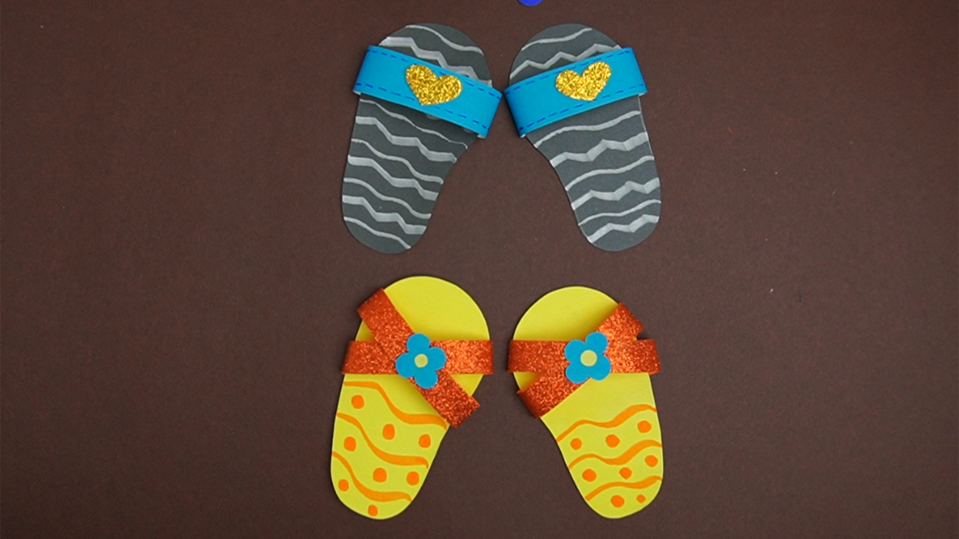 How to Make Paper Slippers Craft