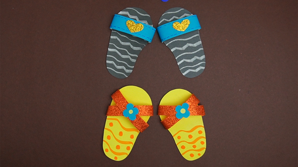 Paper Slippers Craft Thumb