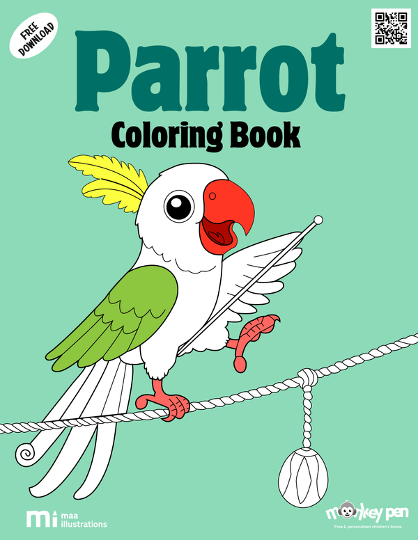 Parrot Coloring Book