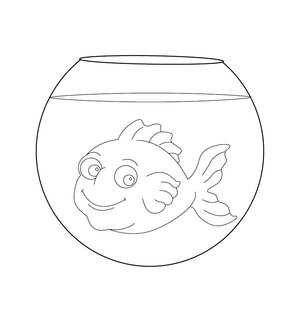 Fish Coloring page – printable animal drawing for children