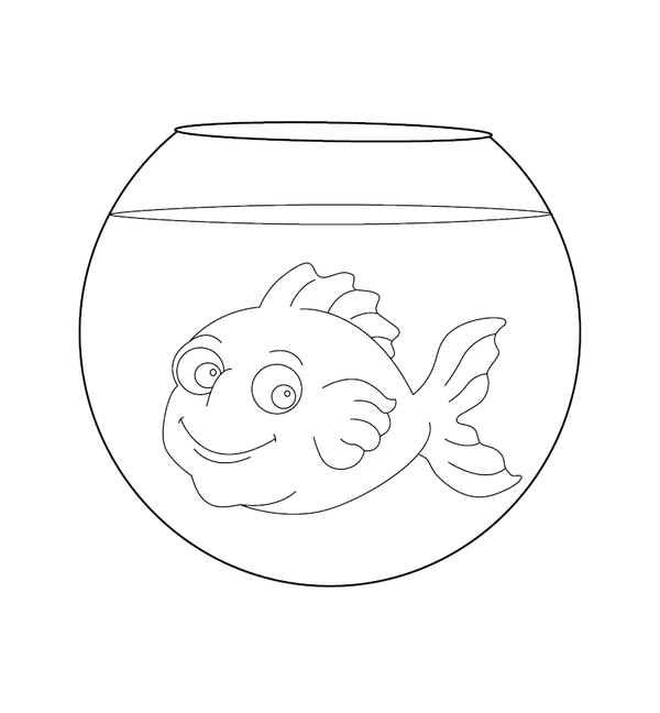 Fish Coloring page – printable animal drawing for children
