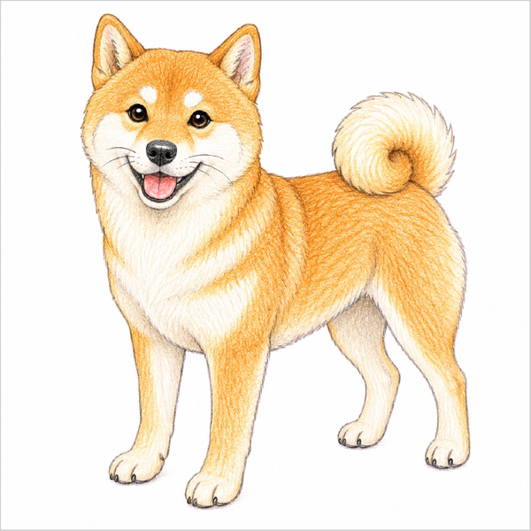 How to Draw a Shiba Inu – Easy Step-by-Step Dog Drawing for Kids
