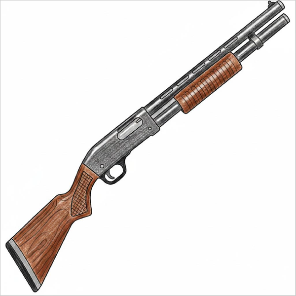 How to Draw a Shotgun – Easy Step-by-Step Object Drawing for Kids