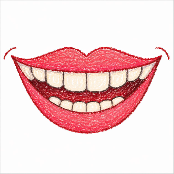 How to Draw a Smiling Mouth – Easy Facial Feature Drawing for Kids