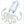 Adorable squid artwork with clear and simple lines.