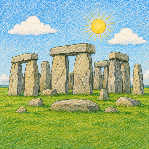 Easy Stonehenge illustration