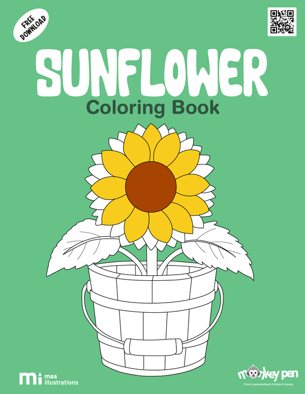 Sunflower Coloring Book
