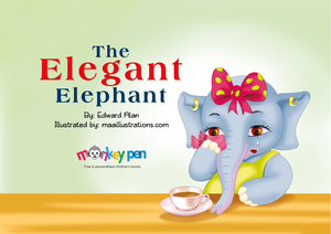 The Elegant Elephant - Free Children's Story book Coverpage