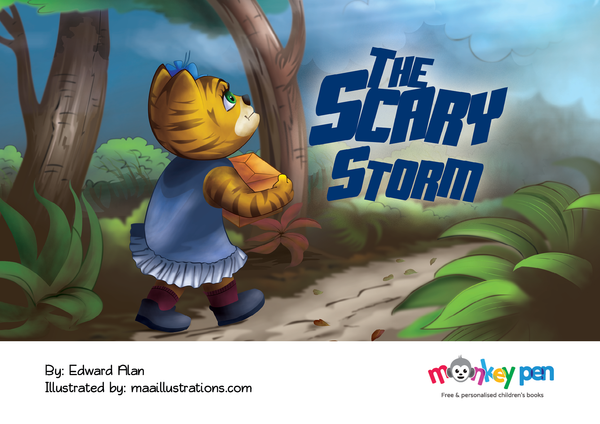The Scary Storm - Free Children's Story book Coverpage