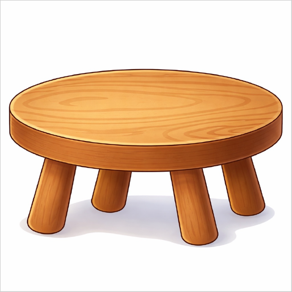 How to draw a table step by step for kids, easy simple furniture drawing tutorial, beginner object sketch guide