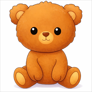 How to draw a teddy bear step by step for kids, easy cute bear drawing tutorial, simple stuffed animal sketch guide for beginners