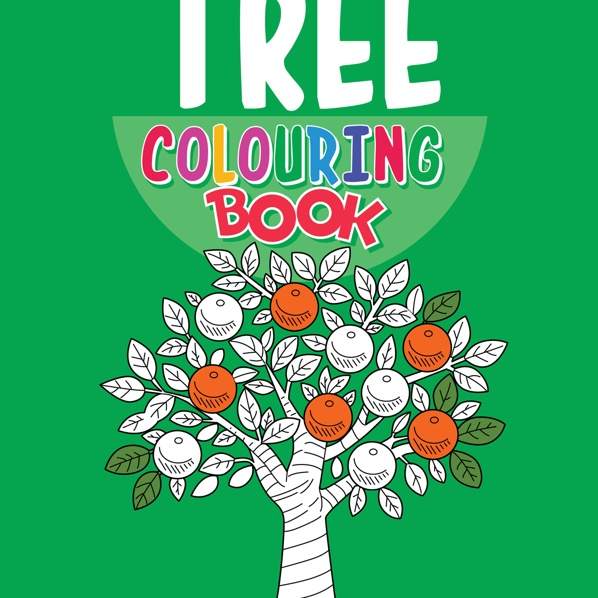 Color Book Pages Tree Downloadable Tree Coloring Book for Kids