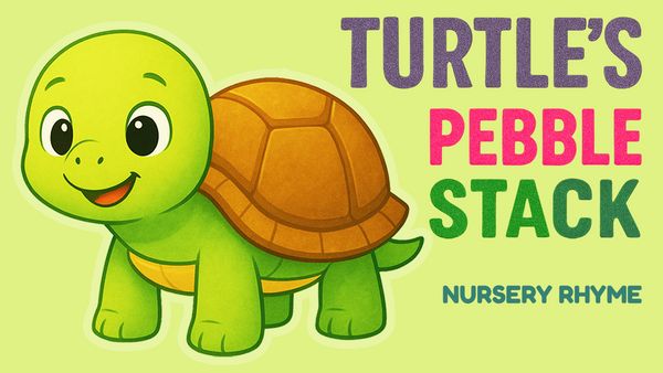 Turtles Pebble Stack - Nursery Rhymes by Monkey Pen