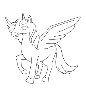 Unicorn Coloring page – fun and educational printable for children