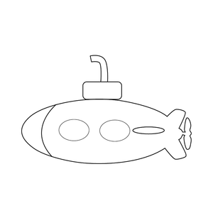 Submarine coloring page – fun and educational printable for children