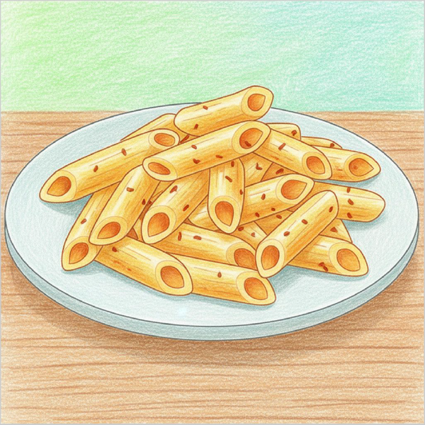 How to Draw Pasta – Easy Step-by-Step Food Drawing for Kids