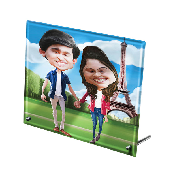 personalized photo printed on glass