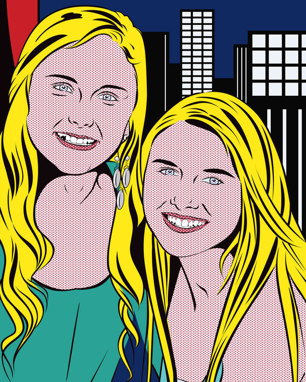 Lichtenstein Style Portrait Artwork