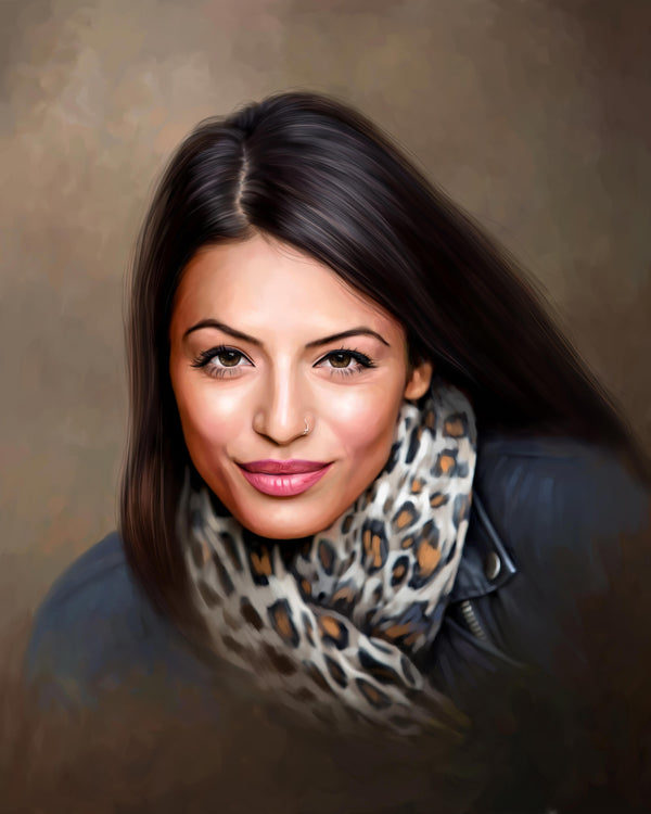 Digital Oil Painting Portrait Artwork
