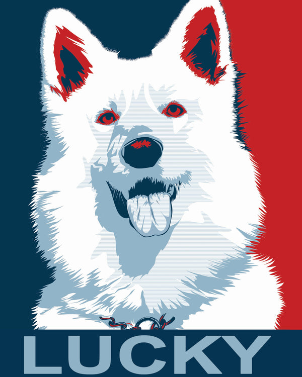 Pet Portraits in Obama Style