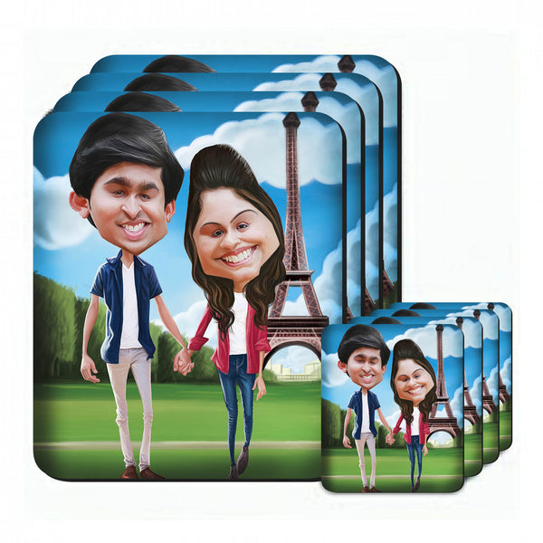 Custom image printed mug coasters